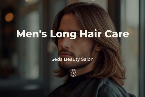 Man with long hair having it cut and styled - Mens Long Hair Care in Cheshunt, Seda Beauty Salon