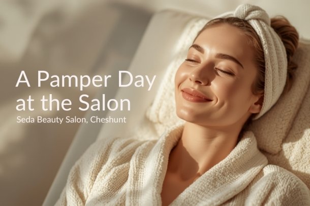 Woman relaxing during a pamper day at the spa - A Pamper Day at the Salon, Seda Beauty Salon Cheshunt