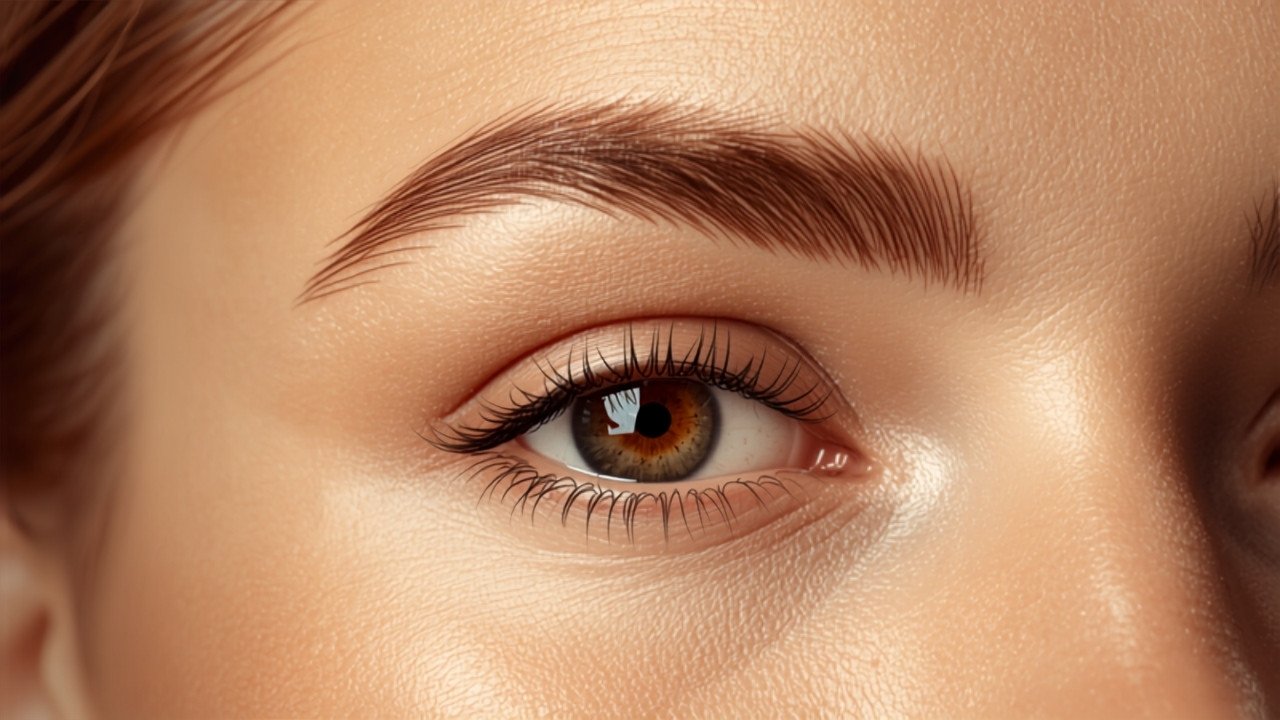 Close-up of natural microbladed eyebrows - Seda Beauty Salon, Waltham Cross Close-up of natural microbladed eyebrows - Seda Beauty Salon, Waltham Cross
